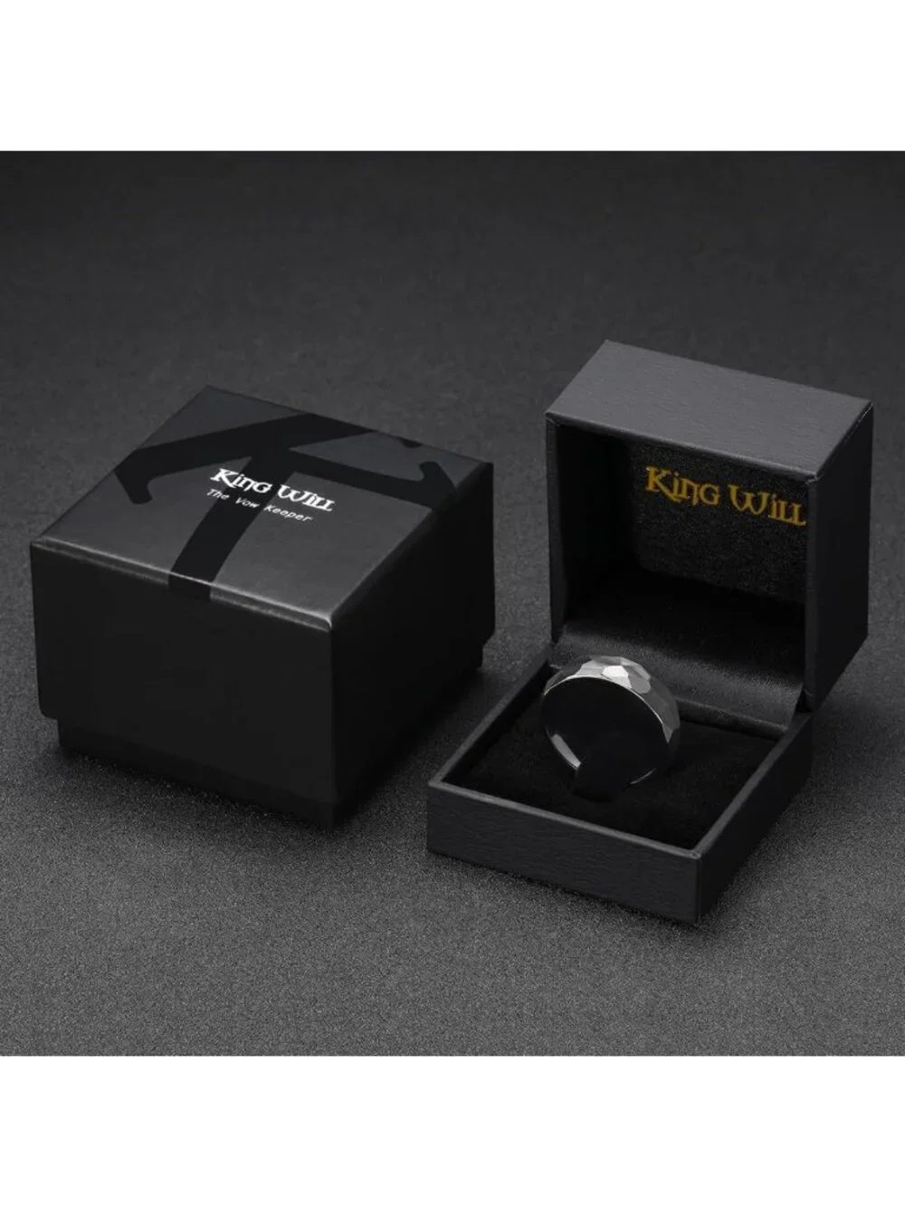 Stylish Tungsten Carbide Wedding Band for Men & Women | Two-Tone, Hammered